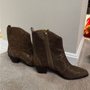 Jessica Simpson Zalor rhinestone western booties